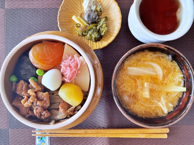 食事の写真