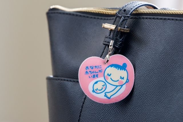 バッグに付いたヘルプマーク